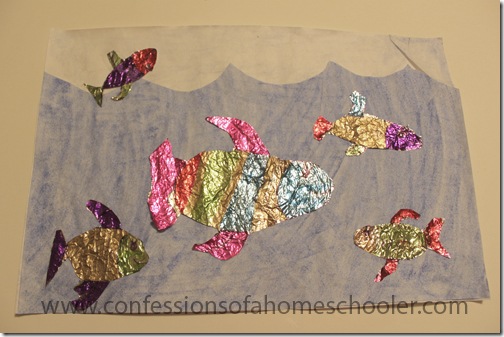 Foil Fish Kids Craft - Confessions of a Homeschooler